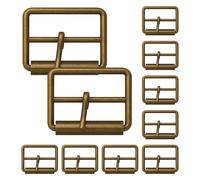 WedDecor Single Prong Metal Roller Buckle Multi-Purpose for Shoes, Belts, Handbags, Luggage Bags, Clothing, Hand DIY Accessories, Webbing, Footwear, and Leather Crafts, Bronze, 50mm, 2pcs
