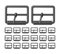 WedDecor Single Prong Metal Roller Buckle Multi-Purpose for Shoes, Belts, Handbags, Luggage Bags, Clothing, Hand DIY Accessories, Webbing, Footwear, and Leather Crafts, Gunmetal, 30mm, 2pcs