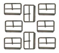 WedDecor Single Prong Metal Roller Buckle Multi-Purpose for Shoes, Belts, Handbags, Luggage Bags, Clothing, Hand DIY Accessories, Webbing, Footwear, and Leather Crafts, Gunmetal, 30mm, 5pcs