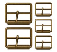 WedDecor Single Prong Metal Roller Buckle Multi-Purpose for Shoes, Belts, Handbags, Luggage Bags, Clothing, Hand DIY Accessories, Webbing, Footwear, and Leather Crafts, Bronze, 40mm, 2pcs