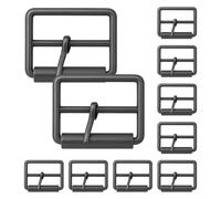 WedDecor Single Prong Metal Roller Buckle Multi-Purpose for Shoes, Belts, Handbags, Luggage Bags, Clothing, Hand DIY Accessories, Webbing, Footwear, and Leather Crafts, Gunmetal, 50mm, 5pcs