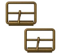 WedDecor Single Prong Metal Roller Buckle Multi-Purpose for Shoes, Belts, Handbags, Luggage Bags, Clothing, Hand DIY Accessories, Webbing, Footwear, and Leather Crafts, Bronze, 35mm, 20pcs