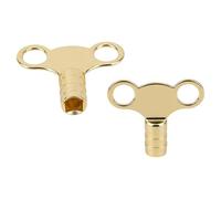 WedDecor Solid Brass Radiator Bleed Key, Pack of 2 Universal 5mm Heavy Duty Radiator Key UK, Radiator Valve Clock Caps Key for Bleeding Air Vent, Heater Bleeding Key UK Plumbing Tools & Equipment