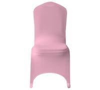 WedDecor Spandex Chair Cover Stretch Fabric Removable Washable Protective Chair Slipcovers For Weddings Banquets Ceremony Hotel Dining Parties Decor, Baby Pink, 1pc