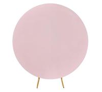 WedDecor Spandex Round Backdrop, Fabric Photography Background, Wrinkle Free, Fabric for Easy to Fit Circular Frame, for Weddings, Parties, Baby Showers, Events - Baby Pink - 180cm Diametre