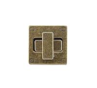 Weddecor Square Twist n Turn Lock Bag Clasp Bronze Closure Replacement Fasteners Leather Bag, Purse, Handbag, Art & Craft, DIY Projects, 25mm x 25mm (L x W), 2pcs