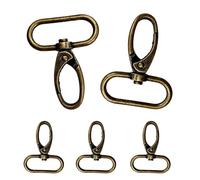 WedDecor Swivel Clasps Lanyard Lobster Claw Clasps Swivel Hook Keyring for Key Rings Crafting Keychain Crafts Resin Projects, Jewellery Making Findings, 25mm, Bronze, 5pcs
