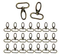 WedDecor Swivel Clasps Lanyard Lobster Claw Clasps Swivel Hook Keyring for Key Rings Crafting Keychain Crafts Resin Projects, Jewellery Making Findings, 25mm, Bronze, 50pcs