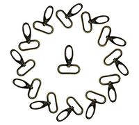 WedDecor Swivel Clasps Lanyard Lobster Claw Clasps Swivel Hook Keyring for Key Rings Crafting Keychain Crafts Resin Projects, Jewellery Making Findings, 25mm, Bronze, 10pcs