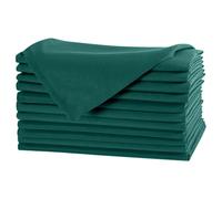 WedDecor Table Napkins Cotton Polyester 20 Inch Dinning Napkin for Wedding, Banquet, Home, Hotel, Party, Events, Christmas, Hemmed Edges Lightweight & Machine Washable, 8pcs, Green