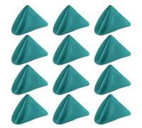 WedDecor Table Napkins Polyester 20 Inch Dining Table Napkins for Wedding, Banquet, Home, Hotel, Party, Events, Christmas, Hemmed Edges Lightweight & Machine Washable, 12pcs, Turquoise