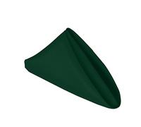 WedDecor Table Napkins Polyester 20 Inch Dining Table Napkins for Wedding, Banquet, Home, Hotel, Party, Events, Christmas, Hemmed Edges Lightweight & Machine Washable, 6pcs, Hunter Green
