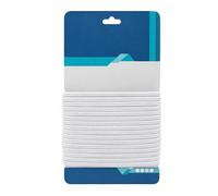 WedDecor Thick 3mm Flat Elastic Band for Sewing Threads for Dressmaking, Headbands, Trousers, Wig Bands, Arts, Crafts and DIY For Bracelet Making, Jewelry Making, Knitting, White, 3 Metres