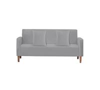 WedDecor Thick Velvet Sofa Cover 2 Seater Crushed Couch Slipcover, Super Stretch, Non-Slip Soft Plush Sofa Furniture Protector for Living Room, Machine Washable, Silver Grey, (145 x 185cm)