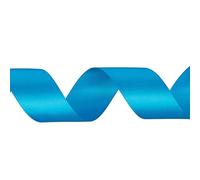 WedDecor Turquoise Ribbon for Gift Wrapping, 15mm x 25 Metres Double Sided Polyester Satin Ribbon Roll for Christmas, Wedding, Crafting, Sewing, Hair Bow, Birthday Cake Decoration