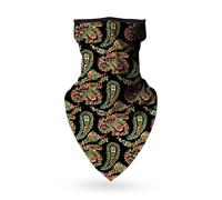 WedDecor Unisex Cotton Paisley Bandana Scarf for Men & Women | Multi-Purpose Headwrap, Headband, Face Covering | Lightweight, Breathable for Outdoor Activities, Motorcycling, Retro Paisley