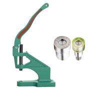 WedDecor Universal The Green Machine Hand Press with Double Cap Tubular Rivet Dies Set for Leathercraft, Repair Clothing, DIY Decoration, 9mm