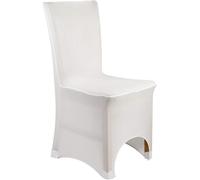WedDecor White Banquet Protective Chair Cover Stretchable Cover for Weddings Decoration, Conferences, Events, Birthday & Christmas Parties, Hotel, Restaurant, 20pcs