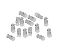 WedDecor White Cord Locks End Toggle Stoppers Sliding Cord Fastener for Drawstrings Rope Paracord, Tents, Lanyard Rucksack Craft, Bags, Hats, Jackets, Luggage