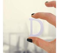 WedDecor White Large Wooden Capital Alphabet D Letter for Embellishments, Card Making, Art & Crafts, Scrapbooking, DIY Projects, Party Decorations, Spelling Games, Single