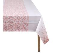WedDecor White with Rose Gold Polka Dot Plastic Tablecloth 54 x 108 Inch Rectangle Party Disposable Table Covers for Indoor & Outdoor Birthday, Christmas, Weddings, Party Decorations, 2pcs