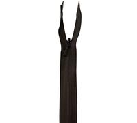 WedDecor YKK Closed-Ended Nylon Brown Zipper Invisible, Medium Weight Durable Zipper for Bags, Purses, Dresses, Crafts Making, DIY Sewing Skirt, Luggage, Trousers, 9 Inch (23cm), 1pc