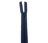 WedDecor YKK Closed-Ended Nylon Navy Zipper, Metal Teeth Heavy Duty Sewing Zipper for Bags, Purses, Dresses, Crafts Making, DIY Sewing Skirt, Luggage, Trousers, 20 Inch (51cm), 1pc
