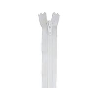 WedDecor YKK Closed-Ended Nylon White Zipper, Metal Teeth Heavy Duty Sewing Zipper for Bags, Purses, Dresses, Crafts Making, DIY Sewing Skirt, Luggage, Trousers, 20 Inch (51cm), 1pc