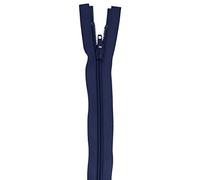 WedDecor YKK Open-Ended Nylon Navy Blue Zipper, Medium Weight Sewing Zipper for Bags, Purses, Dresses, Crafts Making, DIY Sewing Skirt, Luggage, Trousers, 18 Inch (46cm), 1pc