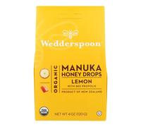Wedderspoon Drops - Organic - Manuka - 15+ - Lemon - 4 oz(D0102HXXV8A.)