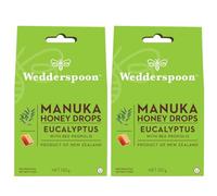 Wedderspoon Manuka Honey Lozenges | Eucalyptus & Propolis Drops x40 | Slow-Dissolving | Eucalyptus Oil & Menthol Crystals | Kosher | Individually Wrapped | 100% Natural Ingredients