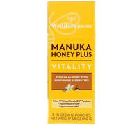 Wedderspoon, Manuka Honey Plus, Vitality, Vanilla Almond with Sunflower Seedbutter, 5 Pouches, 1.1 oz (30 g) Each