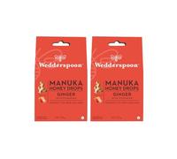 Wedderspoon Natural Manuka Honey Lozenges - Slow Dissolving - Lemon with Propolis, Ginger with Echinacea or Eucalyptus with Propolis (40 Drops, Manuka Honey and Ginger with Echinacea)
