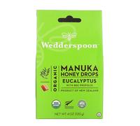 Wedderspoon, Organic Manuka Honey Drops, Eucalyptus with Bee Propolis, 4 oz (120 g)