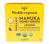 Wedderspoon Organic Manuka Honey Drops with Propolis - 60 Drops