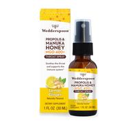 Wedderspoon Propolis and Manuka Honey Throat Spray Lemon & Ginger 1 Fl Oz (Pack of 1) Sore Throat Relief Natural Immune Support