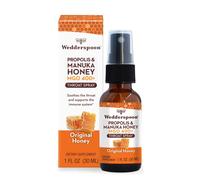 Wedderspoon Propolis and Manuka Honey Throat Spray Original Honey 1 Fl Oz (Pack of 1) Sore Throat Relief Natural Immune Support