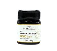 Wedderspoon Raw Manuka Honey 850 MGO - Pure, Unpasteurised, Non-GMO, Kosher, Halal, BPA-Free Packaging, Kfactor Rated, Third-Party Lab Tested, Traceable to the Hive (250g)