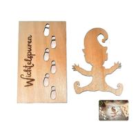 WeddHuis Gnome Stencil Footprints, Gnome Door Accessories, Christmas Gnome Elf, Gnome Stencil Window, Christmas Gnome Accessories, Gnome Footprints, Christmas Decoration