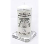 Wedding Absence Large 8" Candle, Personalised, in Loving Memory of Those who Cannot be with You on Your Special Day