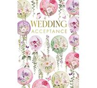 Wedding Acceptance Card, Floral Design, 12.5 x 15 cm