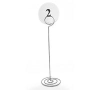 Wedding Accessories and Giftware 6 Round Silver Swirl Table Number Holders