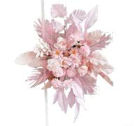 Wedding And Event Floral Arrangement Featuring Artificial Flowers And Foliage, Created To Provide An Elegant And Inviting Atmosphere For Special Occasions(Pink)