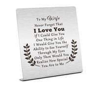 Wedding Anniversary Present for My Wife Funny Gifts for Wife on Her Birthday Desk Sign Decoration Plaque for Wife Gifts for Wife from Husband Engagement Gifts for Couples Desk Decorations for Wife