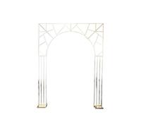 Wedding arch Arch 1/3pcs Gold-Plated Wedding Backdrop Frame Square Screen Flower Stand Outdoor Party Decor Props Gild Shelf Window Display(A 1 set 3PCS)