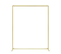 Wedding arch Arch Gold Wedding Arches Square Backdrop Stand Metal Balloon For Ceremony Birthday Party Bridal Shower Decoration(4.9FT X 6.6FT)