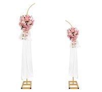 Wedding Arch Backdrop Stand, Metal Arch Stand Wedding Arch Frame Wedding Arches for Ceremony Gold Arch Backdrop Flower Arch Stand Floral Arch Birthday Party, Graduation Background Decoration