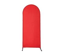 Wedding Arch Covers Arch Wall Backdrop Solid Color Beige Cover Photography Background Newborn Birthday Wedding Party Photo Doubleside Props(Red,4FT 50x120cm)