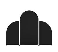 Wedding Arch Covers Stretchy Backdrop Fabric Set of 3, Round Top Decoration Arch Spandex Balloon Backdrop Stand for Birthday Party Baby Shower Wedding