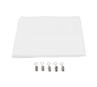 Wedding Arch Draping Fabric, Sheer Chiffon Backdrop Curtain with 5 Clips for Wedding Ceremony Party Ceiling Decor, Romantic Elegance 4.9 x 7ft Transparent Drapes (White)